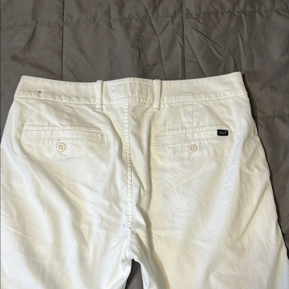 Abercrombie & Fitch White Flat Front Shorts - Picture 7 of 7